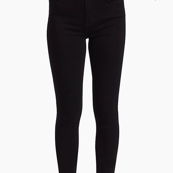 7 For All Mankind The High-Rise Skinny Black Jeans Size 28 - Picture 2 of 14